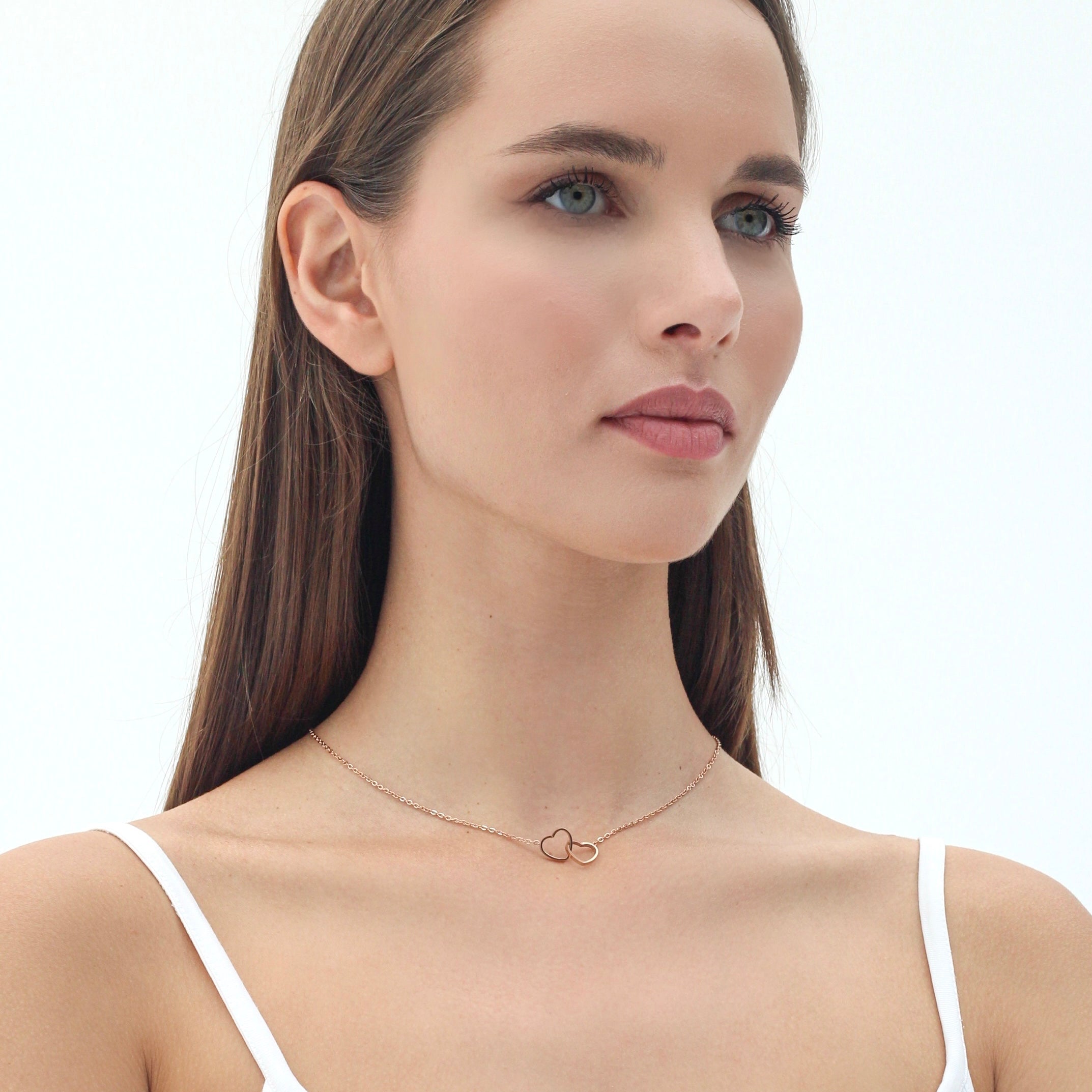 Double Heart necklace - Image 2